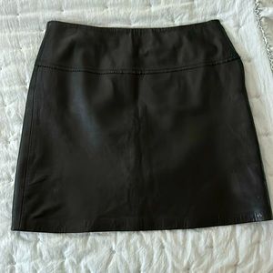 Bleather skirt
